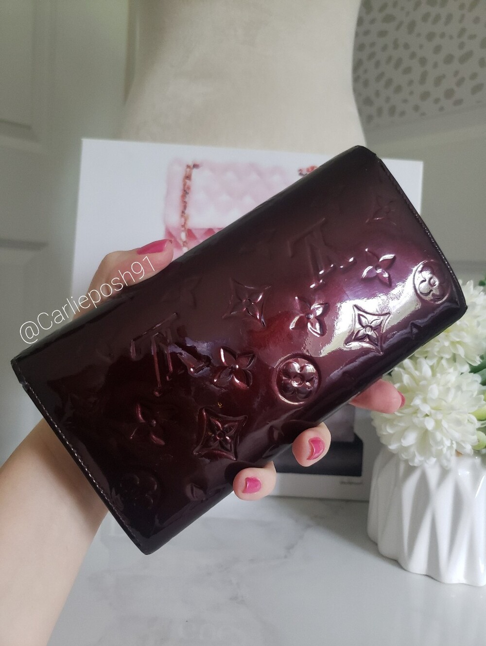 Authentic Pre-owned Louis Vuitton Rossmore Vernis Long Flap Wallet - Picture 4 of 16